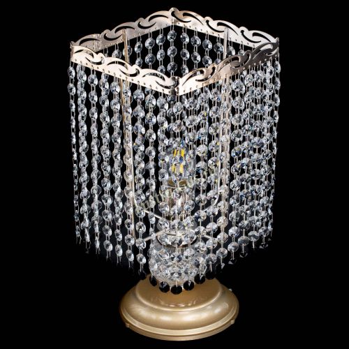 Настольная лампа Квадрат оптикон №1 черная в Ижевске Гусь Хрустальный