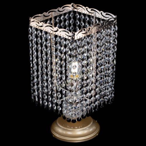 Настольная лампа Квадрат оптикон №1 черная в Ижевске Гусь Хрустальный