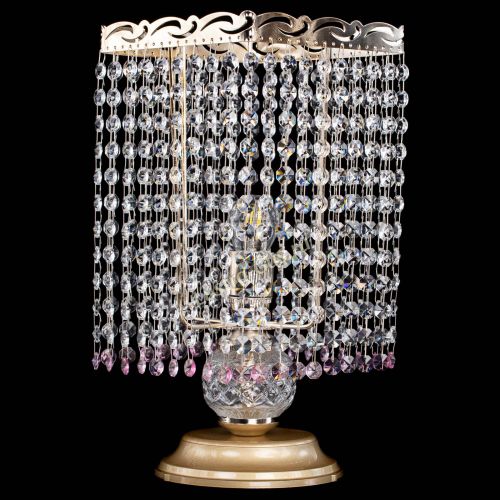 Настольная лампа Квадрат оптикон №1 розовая в Ижевске Гусь Хрустальный