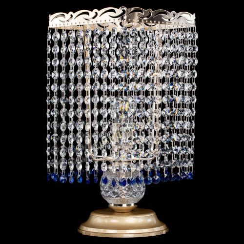 Настольная лампа Квадрат оптикон №1 синяя в Ижевске Гусь Хрустальный