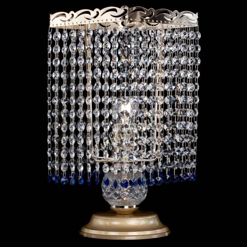 Настольная лампа Квадрат оптикон №1 синяя в Ижевске Гусь Хрустальный