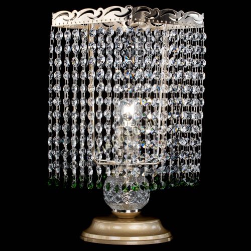 Настольная лампа Квадрат оптикон №1 зеленая в Ижевске Гусь Хрустальный