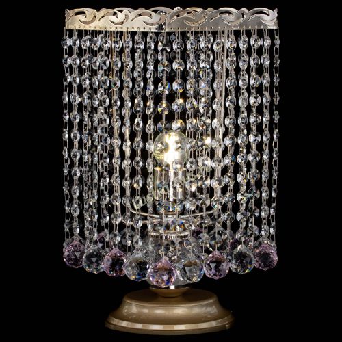 Настольная лампа Квадрат шар розовая в Ижевске Гусь Хрустальный