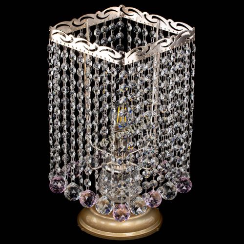 Настольная лампа Квадрат шар розовая в Ижевске Гусь Хрустальный