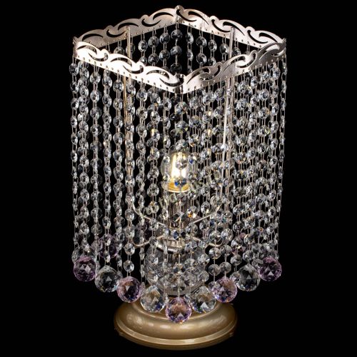 Настольная лампа Квадрат шар розовая в Ижевске Гусь Хрустальный