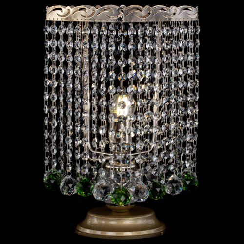 Настольная лампа Квадрат шар зеленая в Ижевске Гусь Хрустальный