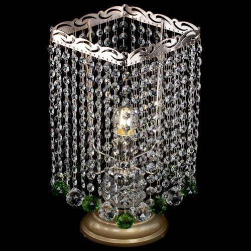 Настольная лампа Квадрат шар зеленая в Ижевске Гусь Хрустальный