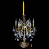 Бронзовая настольная лампа Луиза №5/2 шар в Ижевске