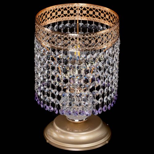 Настольная лампа Венеция №1 мини фиолетовая в Ижевске Гусь Хрустальный