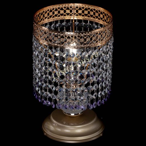 Настольная лампа Венеция №1 мини фиолетовая в Ижевске Гусь Хрустальный