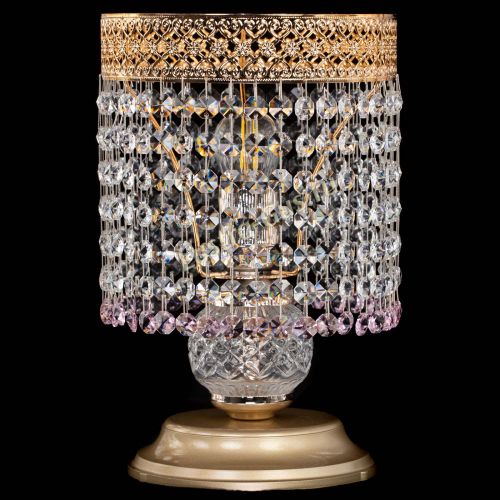 Настольная лампа Венеция №1 мини розовая в Ижевске Гусь Хрустальный