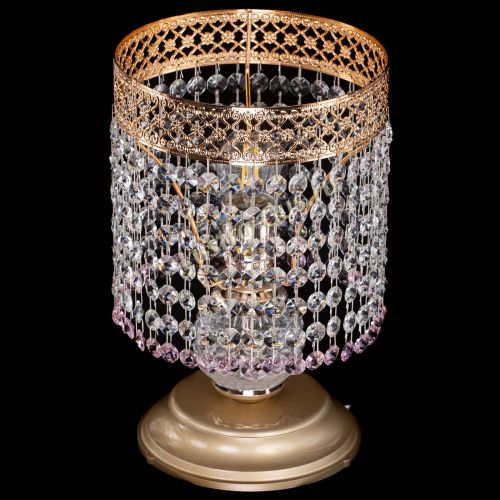 Настольная лампа Венеция №1 мини розовая в Ижевске Гусь Хрустальный