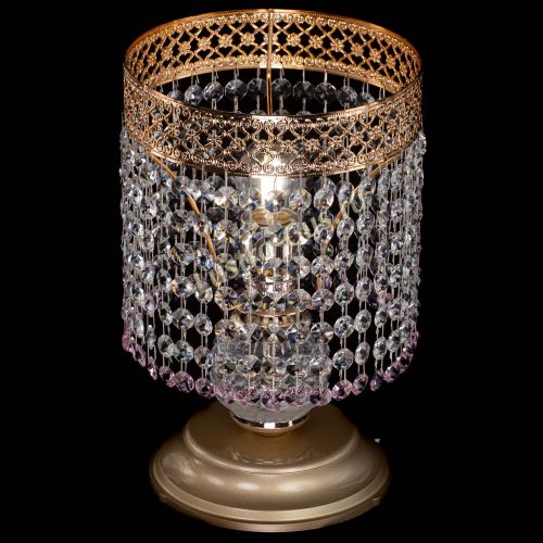 Настольная лампа Венеция №1 мини розовая в Ижевске Гусь Хрустальный