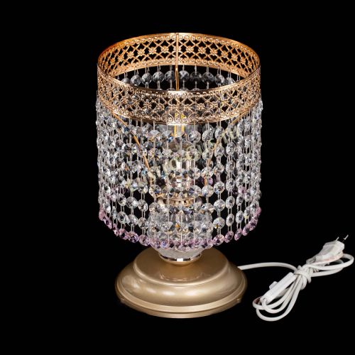 Настольная лампа Венеция №1 мини розовая в Ижевске Гусь Хрустальный