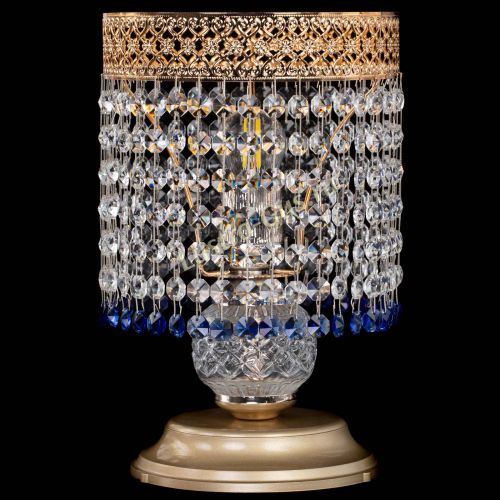 Настольная лампа Венеция №1 мини синяя в Ижевске Гусь Хрустальный