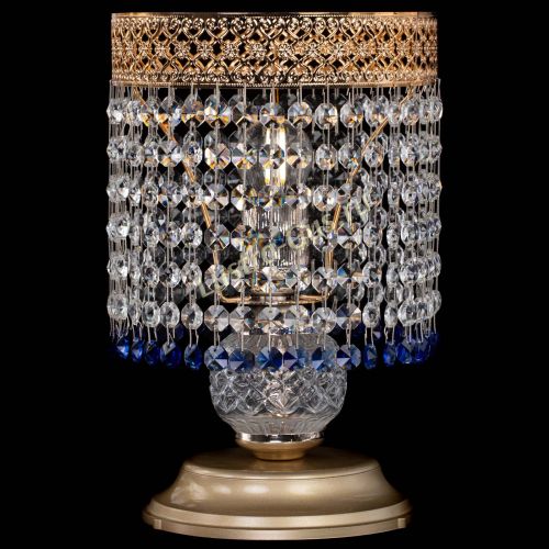 Настольная лампа Венеция №1 мини синяя в Ижевске Гусь Хрустальный