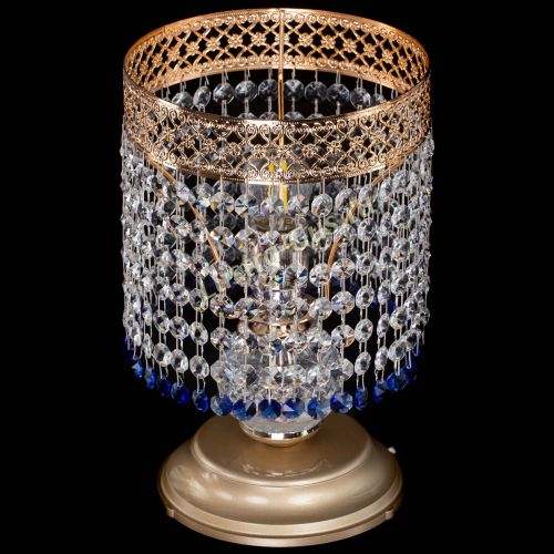 Настольная лампа Венеция №1 мини синяя в Ижевске Гусь Хрустальный