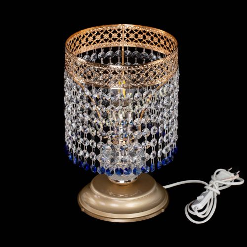 Настольная лампа Венеция №1 мини синяя в Ижевске Гусь Хрустальный