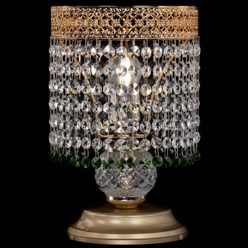 Настольная лампа Венеция №1 мини зеленая в Ижевске Гусь Хрустальный