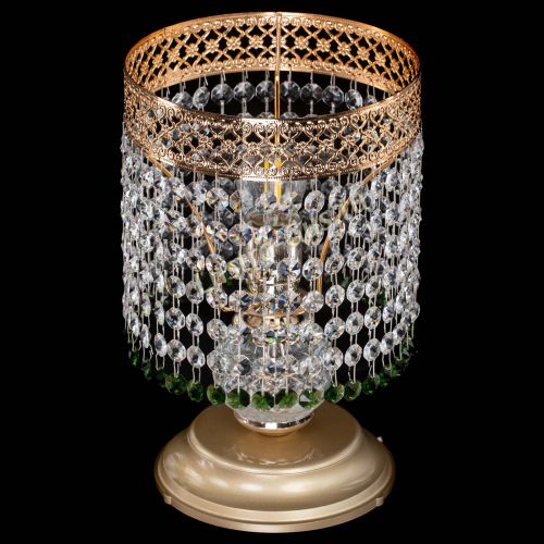 Настольная лампа Венеция №1 мини зеленая в Ижевске Гусь Хрустальный