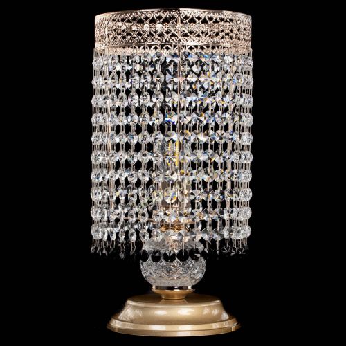 Настольная лампа Венеция оптикон №1 черная в Ижевске Гусь Хрустальный