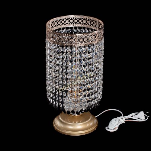 Настольная лампа Венеция оптикон №1 черная в Ижевске Гусь Хрустальный