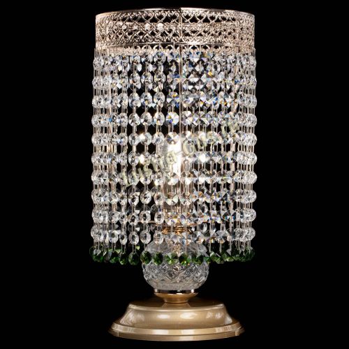 Настольная лампа Венеция оптикон №1 зеленая в Ижевске Гусь Хрустальный