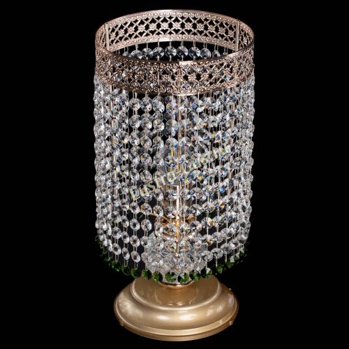 Настольная лампа Венеция оптикон №1 зеленая в Ижевске Гусь Хрустальный