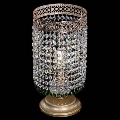 Настольная лампа Венеция оптикон №1 зеленая в Ижевске Гусь Хрустальный