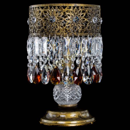 Настольная лампа Восток с пластинками под бронзу Чайная в Ижевске Гусь Хрустальный