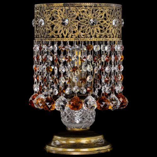 Настольная лампа Восток с шарами под бронзу Чайная в Ижевске Гусь Хрустальный