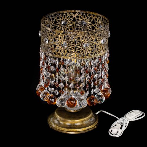Настольная лампа Восток с шарами под бронзу Чайная в Ижевске Гусь Хрустальный