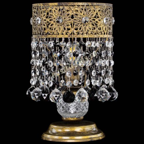 Настольная лампа Восток с шарами под бронзу Черная в Ижевске Гусь Хрустальный