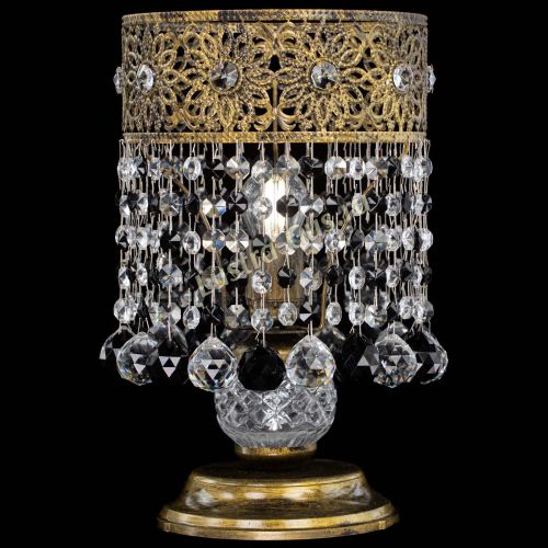 Настольная лампа Восток с шарами под бронзу Черная в Ижевске Гусь Хрустальный