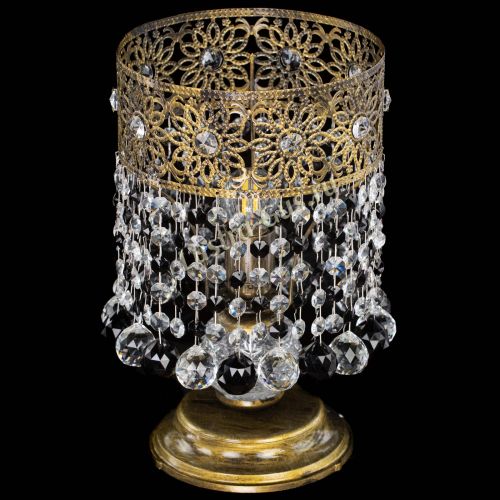 Настольная лампа Восток с шарами под бронзу Черная в Ижевске Гусь Хрустальный