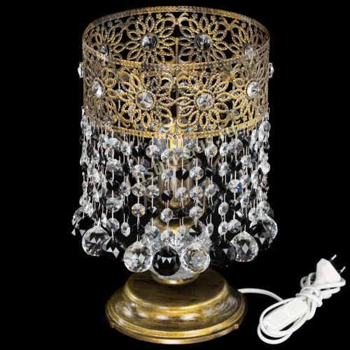 Настольная лампа Восток с шарами под бронзу Черная в Ижевске Гусь Хрустальный