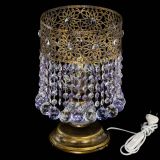 Настольная лампа Восток с шарами под бронзу Фиолетовая в Ижевске