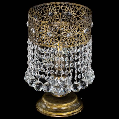 Настольная лампа Восток с шарами под бронзу в Ижевске Гусь Хрустальный