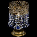 Настольная лампа Восток с шарами под бронзу Синяя в Ижевске