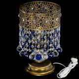 Настольная лампа Восток с шарами под бронзу Синяя в Ижевске