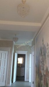 Люстра Хрустальные брызги с подвесом журавлик черный в Ижевске отзыв и фото покупателя