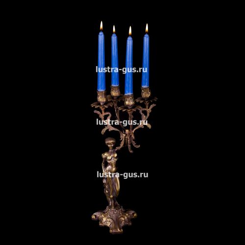 Подсвечник Изабелла богиня 2 - 4 свечи в Ижевске Гусь Хрустальный