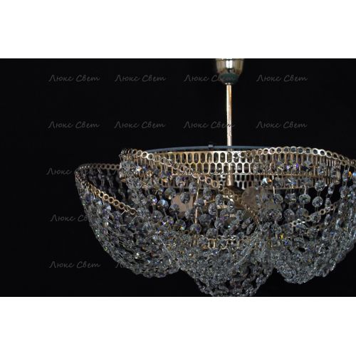 Люстра Космос 3 лампы с подвесом в Ижевске Гусь Хрустальный