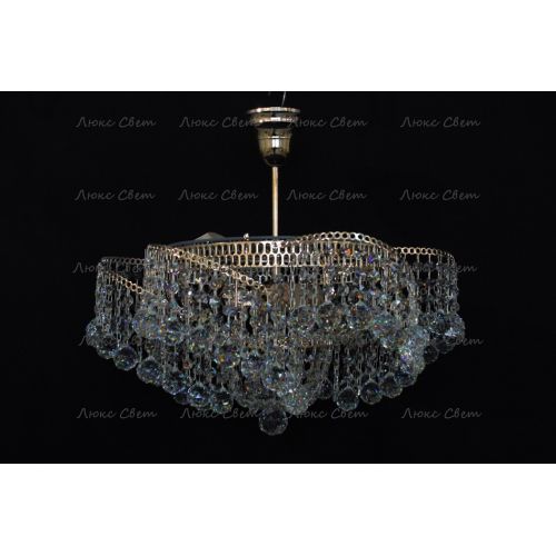 Люстра Космос 3 лампы с подвесом шар в Ижевске Гусь Хрустальный