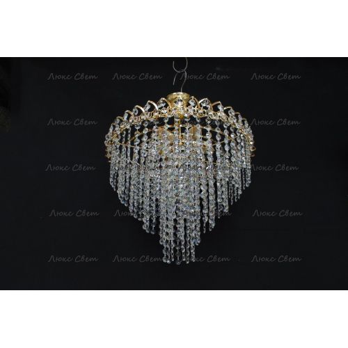 Люстра Капель Лепесток обтикон подвесная (собрана под конус) в Ижевске Гусь Хрустальный