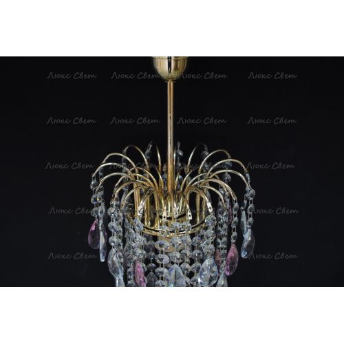 Люстра Зима журавлик розовая в Ижевске Гусь Хрустальный