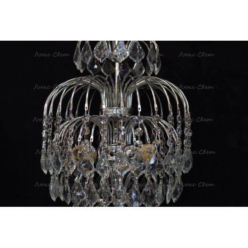 Люстра Хрустальные брызги с подвесом дубик в Ижевске Гусь Хрустальный