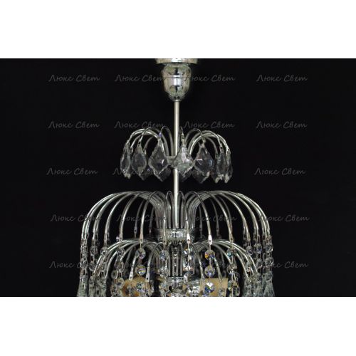 Люстра Хрустальные брызги с подвесом дубик в Ижевске Гусь Хрустальный