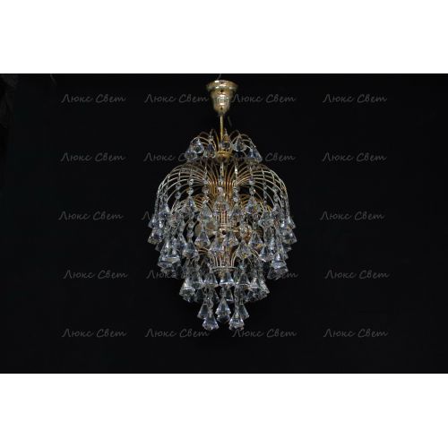 Люстра Хрустальные брызги с подвесом конус 40 мм в Ижевске Гусь Хрустальный