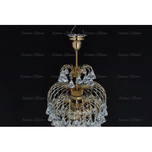 Люстра Хрустальные брызги с подвесом конус 40 мм в Ижевске Гусь Хрустальный